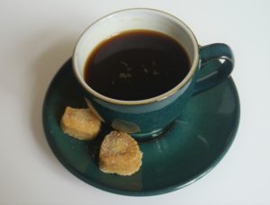 Small shortbread biscuits / cookies with espresso
